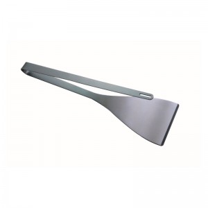 OEM 304 Cruach dhosmálta Cruach Aonair 2 I 1 BBQ Grilling Spatula N Tlúnna le haghaidh Grilling Outdoors, Ilchuspóir